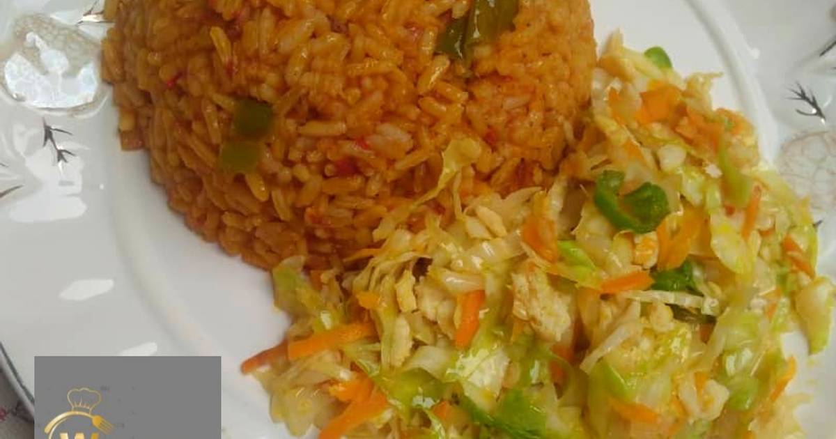 Jollop rice and salad